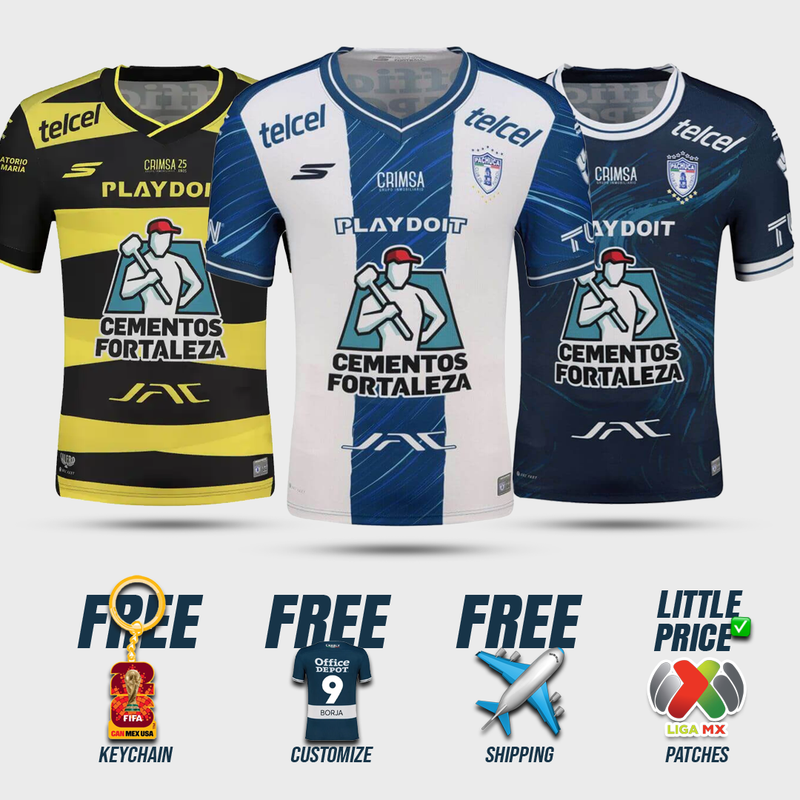 Combo Pachuca Home, Away and Third 25/26