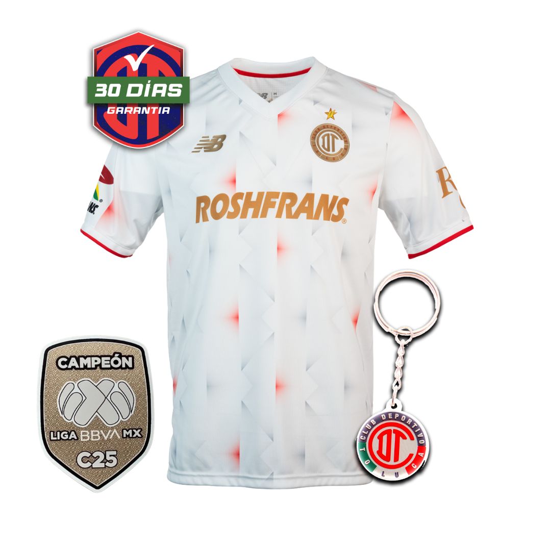 Toluca Away 2025/26 + Champion Patch