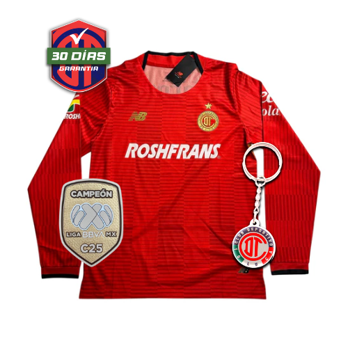 Toluca Home Long Sleeve 2025/26 + Champion Patch