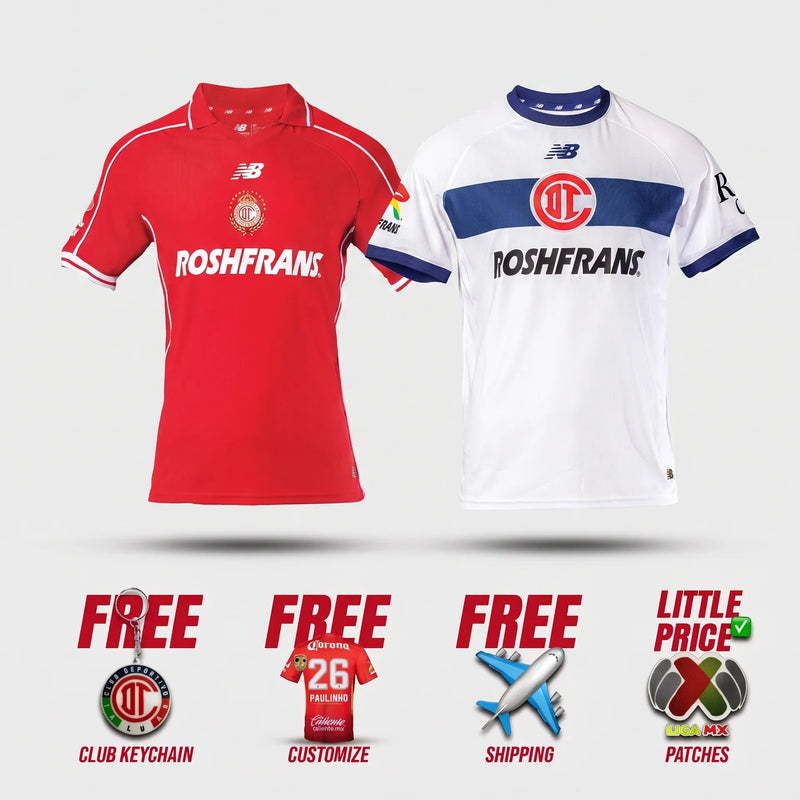 Combo Toluca Home and Away 2026/27