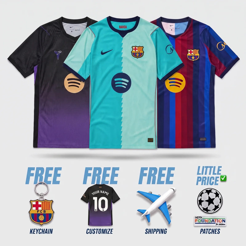 Combo Barcelona Home, Away and Third 26/27