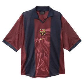 Camiseta Barcelona x Travis Scott Retro 2000/01 Local Skeleton - Fut Latino MX