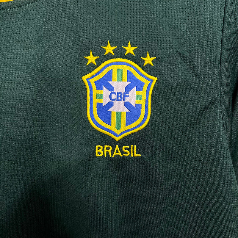 Camiseta Brasil Retro 1997/98 Verde - Fut Latino MX