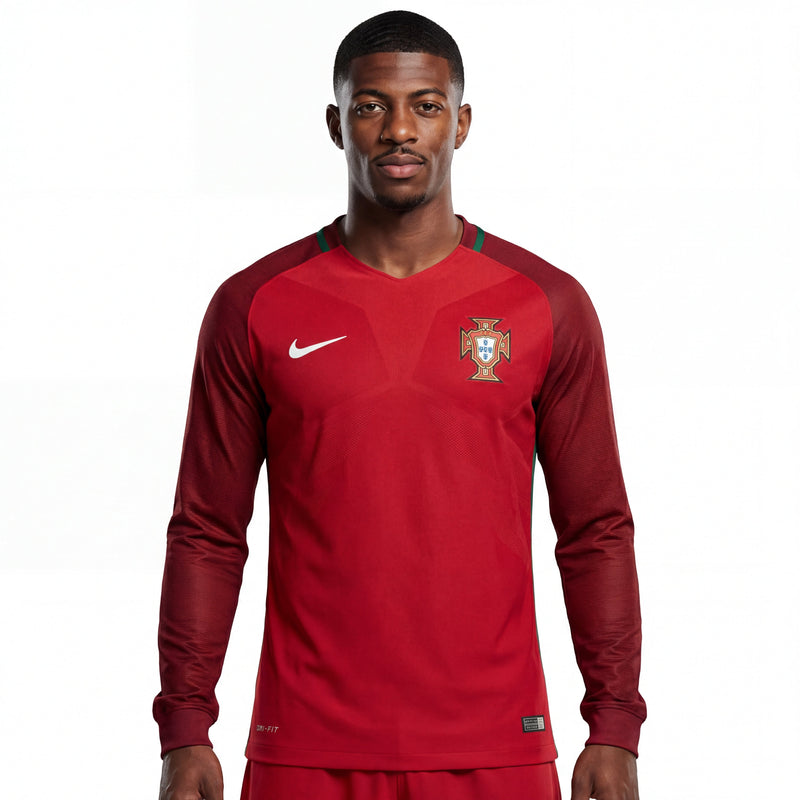 Jersey Portugal Retro 2016 Long Sleeve Red