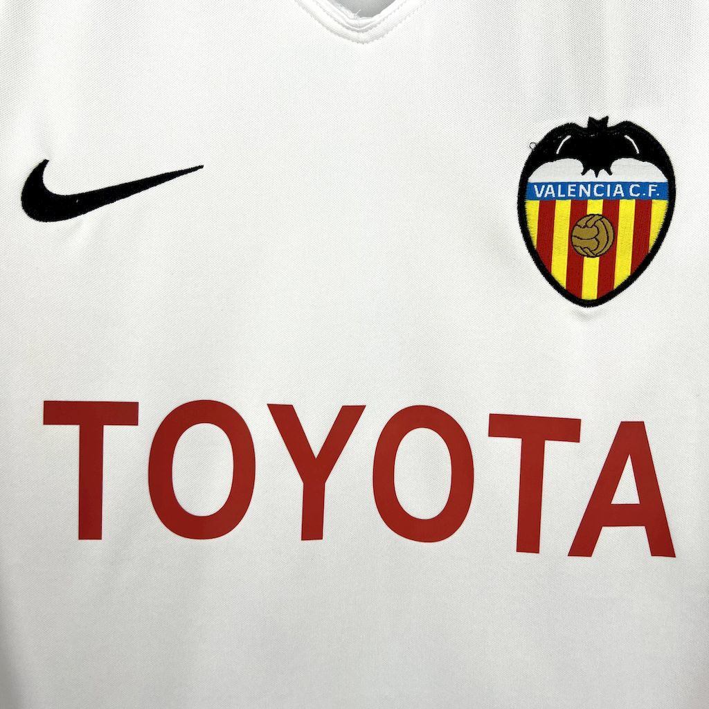 Camiseta Valencia CF 2006/07 Local Retro - Fut Latino MX
