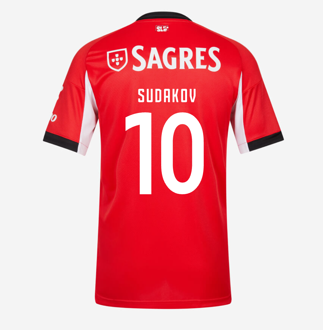 Camiseta Benfica 25/26 Local #10 SUDAKOV