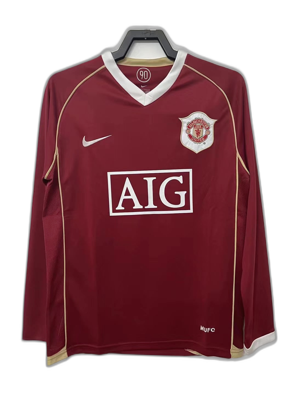 Manchester United Home 06/07 - Long Sleeve - Retro