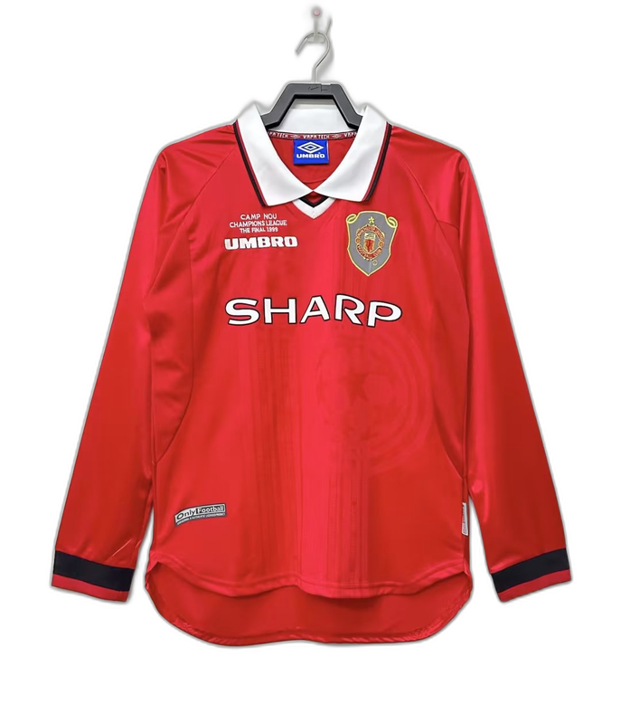 Manchester United Home 99/00 - Long Sleeve - Retro
